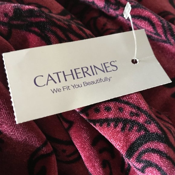 Beautiful velour top with paisley design 5x - Picture 1 of 5